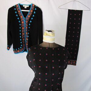 Umi Collections by Anne Crimmons 4-piece silk set 14/L